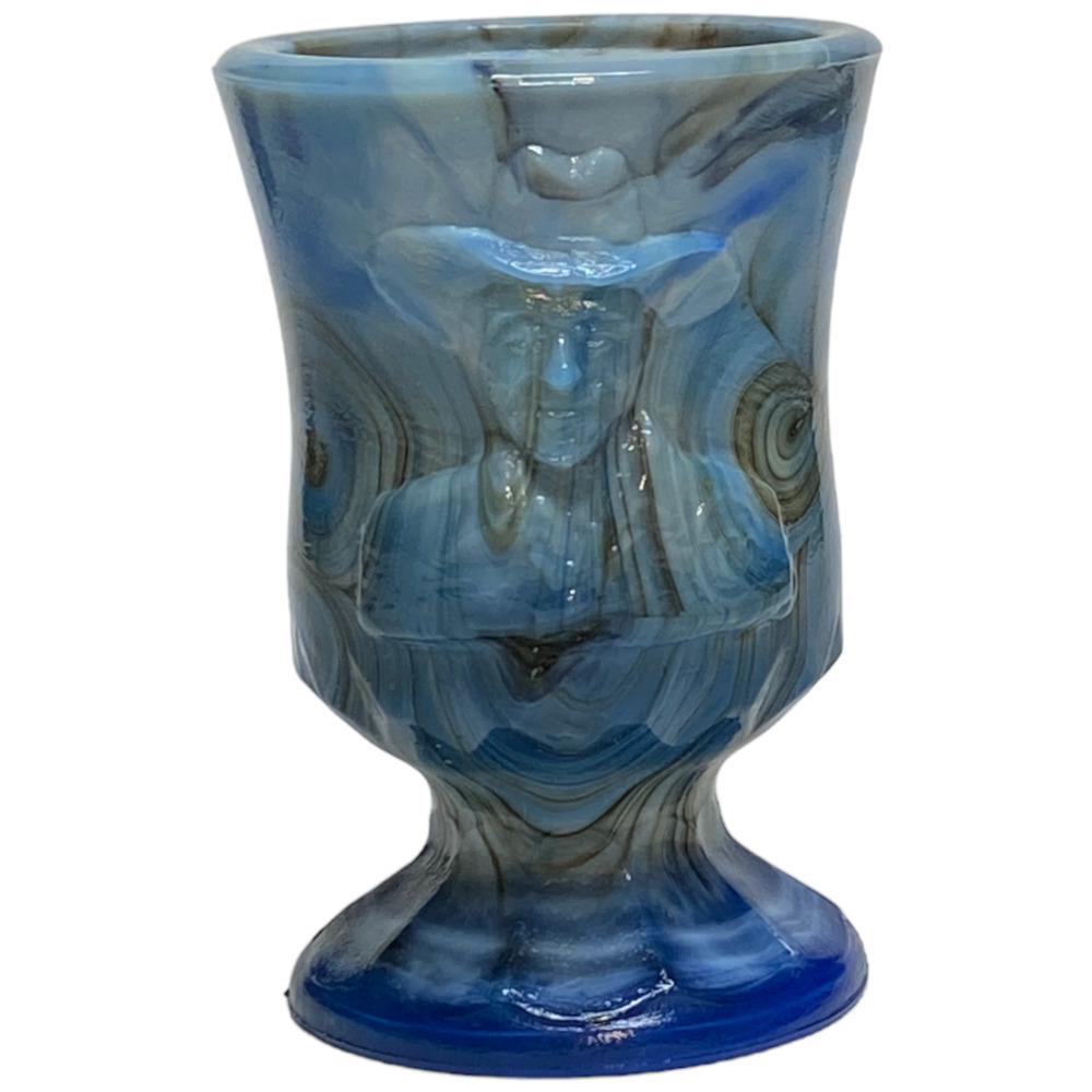 Boyd Glass Hopalong Cassidy Toothpick Holder 1999 Fantasia Swirl  346 0f 1000